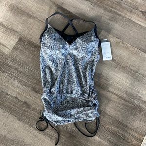 Athleta Laguna Side Scrunch Tankini 36D/DD NWT